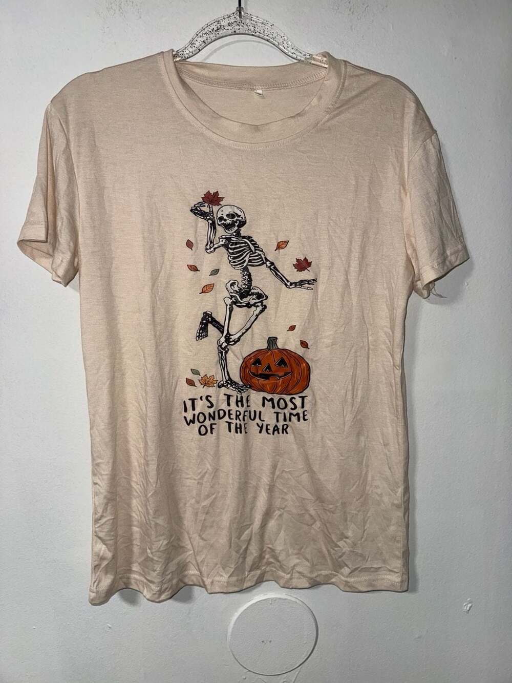 It's the Most Wonderful Time of the Year Skeleton Pumpkin Graphic T-Shirt
